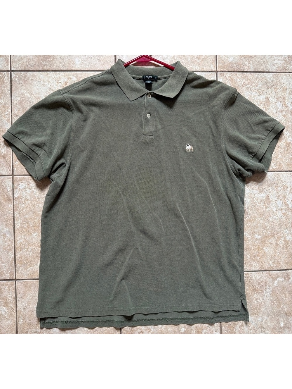 XL - Men - J.Crew Olive Green Polo Shirt